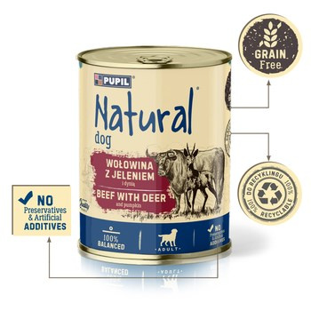 PUPIL NAT. WOŁOWINA D/PSA 800G