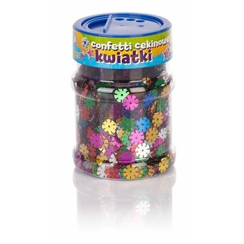 Confetti cekinowe kwiatki - mix kolorów 100g