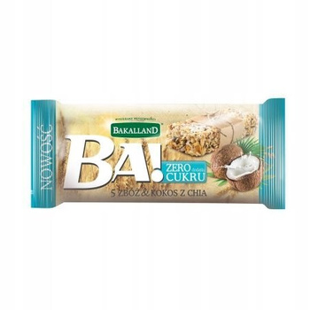 Bakalland Ba! 5 zbóż & kokos z chia Baton zbożowy 30 g