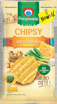 Przysnacki Chipsy o smaku ser z cebulką 135 g