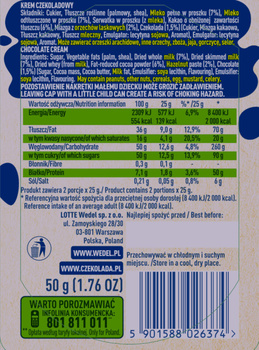 E. Wedel Czekotubka Krem czekoladowy 50 g