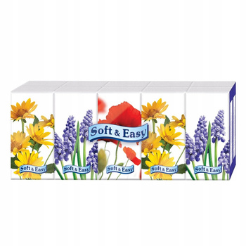 Soft & Easy Chusteczki higieniczne 3 warstwowe 10 x 10 sztuk
