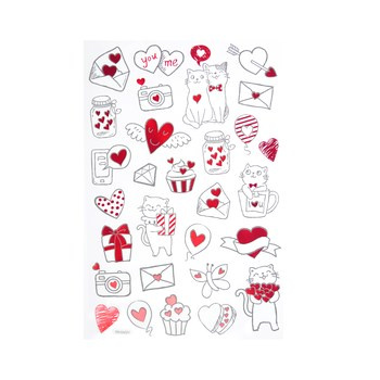 Naklejki - serduszka na wesoło