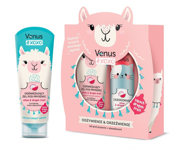 Zestaw Venus XOXO Owocowe Odświeżenie 2-elementowy (żel pod prysznic 250 ml + dezodorant 150 ml)