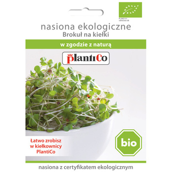 Nasiona ekologiczne na kiełki  BIO - Brokuł PlantiCo