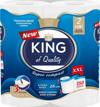 King of Quality Super Compact Ręcznik kuchenny 2 rolki