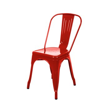 Krzesło ogrodowe Hugo czerwone