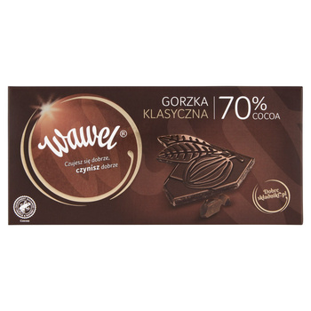Wawel Czekolada gorzka klasyczna 70% cocoa 100 g