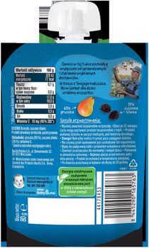 Gerber Deserek w tubce gruszka suszona śliwka po 6 miesiącu 80g