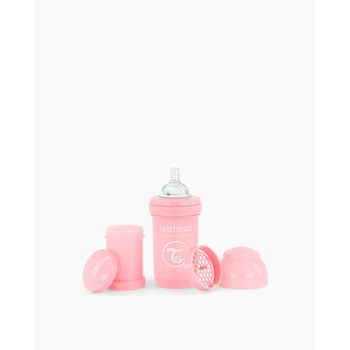 Twistshake Butelka Antykolkowa 180ml Pastelowa Różowa