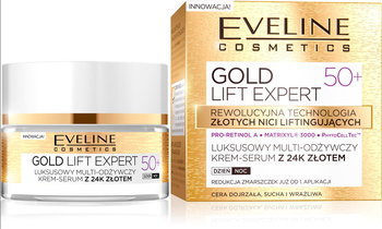 GOLD LIFT EXPERT Luksusowy multi-odżywczy krem-serum z 24k złotem 50+