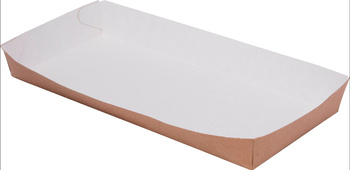 Bio tacka papierowa 20 cm x 9 cm x 2,5 cm 100 szt