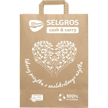 Torba papierowa logo Selgros
