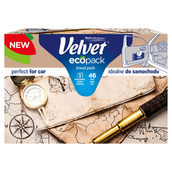 Velvet Travel Pack Chusteczki uniwersalne 3 warstwy 50 sztuk