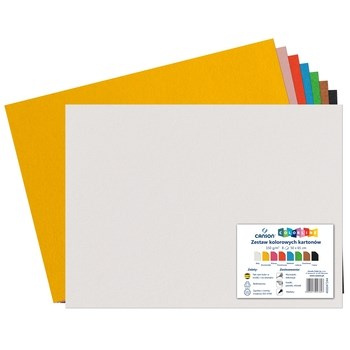 Zestaw 8 arkuszy papieru Canson Colorline miks kolorów