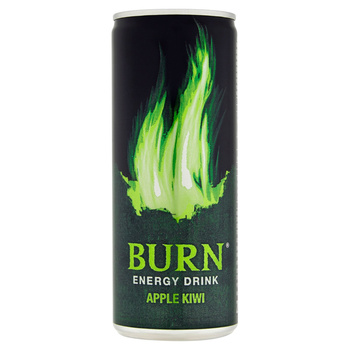 Burn Apple Kiwi Gazowany napój energetyczny 250 ml
