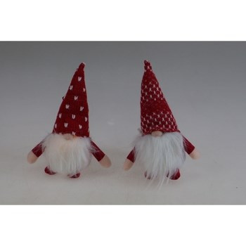 EM&EM Figurka tekstylna skrzat z LED mix kolorów 23 cm