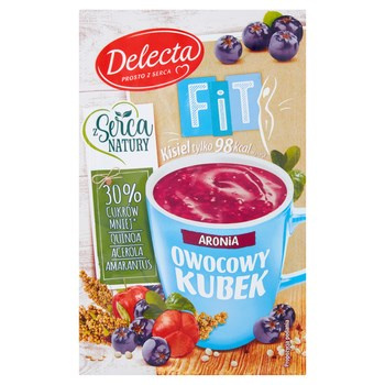 Delecta Owocowy kubek Fit Kisiel aronia 26 g