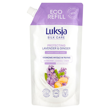 Luksja Silk Care Kremowe mydło w płynie Lawenda i Imbir 500ml opakowanie uzupełniające