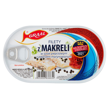 Graal Filety z makreli w sosie pieprzowym z pieprzem marynowanym 170g