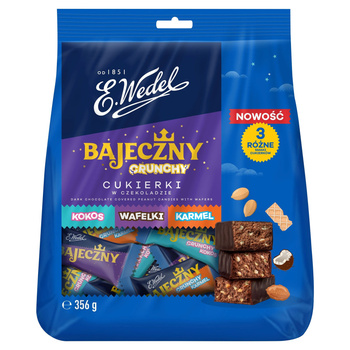 E. Wedel Bajeczny crunchy cukierki w czekoladzie 356 g