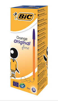 Bic Orange Original Fine Długopis niebieski 20 sztuk