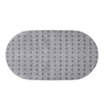 Mata łazienkowa owalna szara