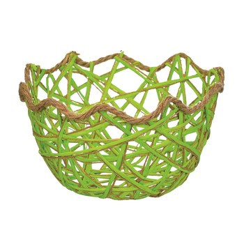 JUMI Koszyk papierowy - skorupka, zielony