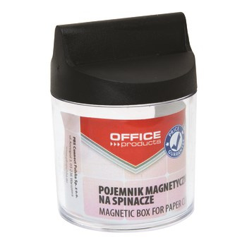 Pojemnik na spinacze OFFICE PRODUCTS okrągły transparentny