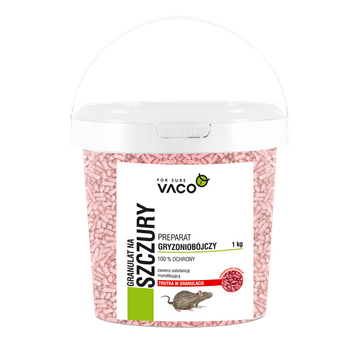 VACO Granulat Bromadiolone 1000 g na szczury i myszy (wiaderko)