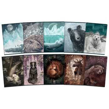 Zeszyt Forest/Ice A5 60k linia z marginesem TOP 2000