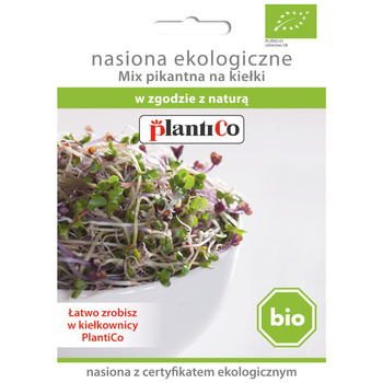 Nasiona ekologiczne na kiełki BIO - Mix pikantna PlantiCo