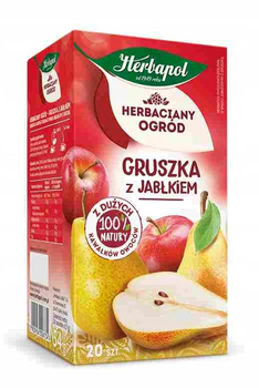 Herbapol Herbaciany Ogród Herbatka owocowo-ziołowa gruszka z jabłkiem 54 g (20 x 2,7 g)