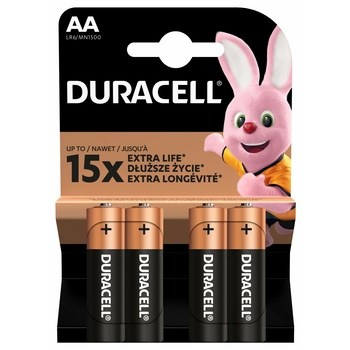 Baterie alkaliczne Duracell typ AA 4 szt.  upgrade