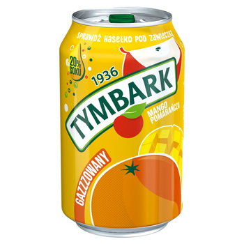 Tymbark Napój gazowany jabłko pomarańcza mango 330 ml