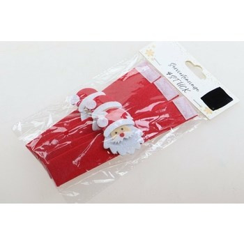 EM&EM Filcowa opaska na serwetki Mikołaj