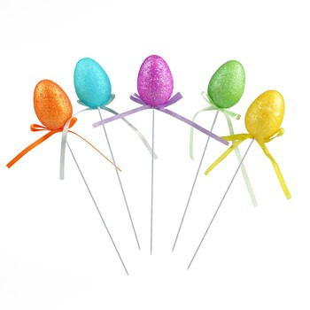 Brokatowe pisanki na piku