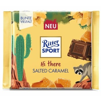 Ritter Sport czekolada mleczna z kawałkami solonego karmelu 100g