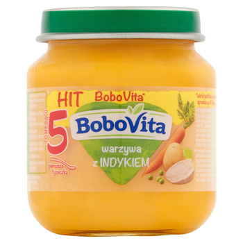 BoboVita Warzywa z indykiem po 5 miesiącu 125 g