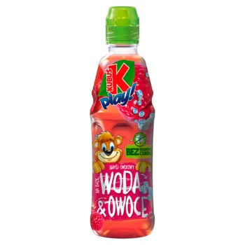 Kubuś Play! Woda & owoce Napój owocowy jabłko malina 400 ml