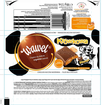 Wawel Krówkowa Czekolada mleczna nadziewana 100 g