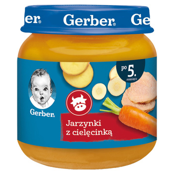 Gerber Jarzynki z cielęcinką dla niemowląt po 5 miesiącu 125g