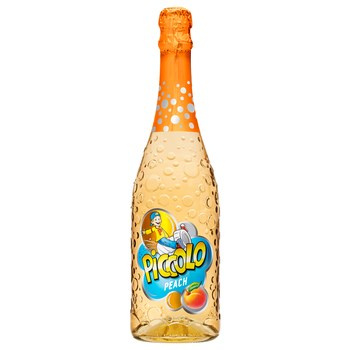 Piccolo Napój bezalkoholowy gazowany o smaku brzoskwiniowym 750 ml