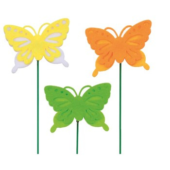 Motylek na sprężynce na piku