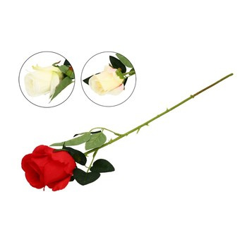 EM&EM Kwiat sztuczny róża 55cm mix kolorów