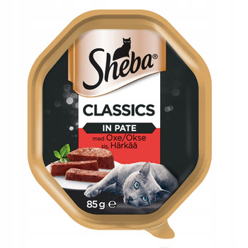 Sheba Classics Karma dla dorosłych kotów z wołowiną 85 g