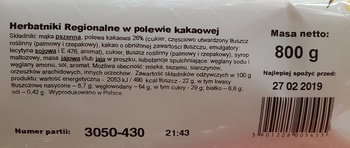 Herbatniki Regionalne w polewie kakaowej 800 g Cukry Nyskie