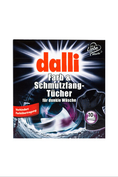 DALLI Chusteczki do prania ciemnych tkanin 10szt