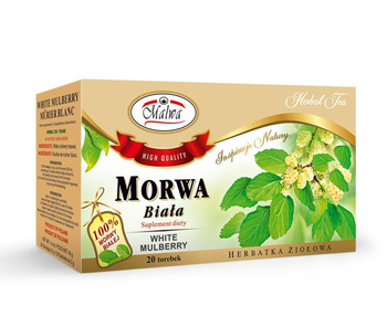 Malwa Suplement diety herbatka ziołowa morwa biała 40 g (20 x 2 g)
