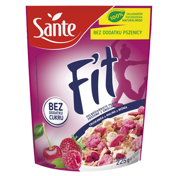 Sante Fit Musli bez dodatku cukru truskawka & wiśnia 225 g